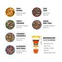 Tiesta Tea Ultimate Live Loose Leaf Kit, Tea Starter Kit with High to Non-Caffeinated Blends, Hot & Iced Brews, Includes Black, Green, Herbal Sample Bags and 16oz Brewmaster Dispensing Infuser