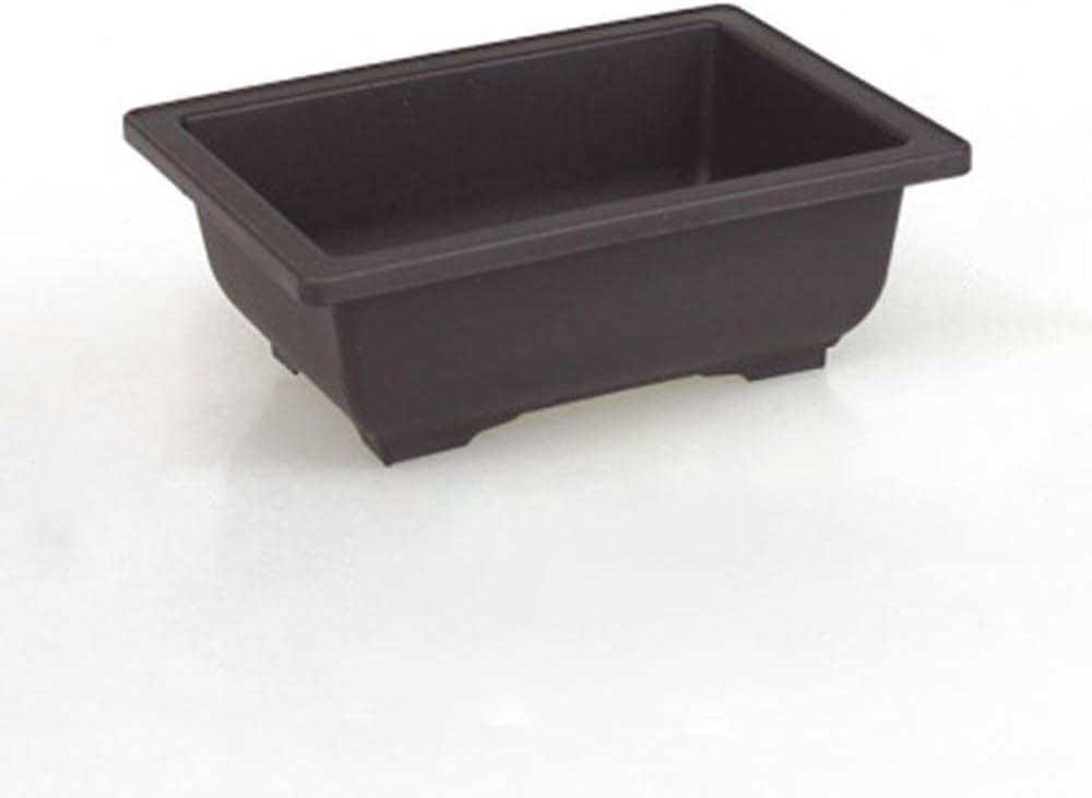 Succulent Flower Pots with Drainage Holes for Garden and Indoor Use, 23cm Medium Rectangular Nursery Pots for Seedlings and Planting, 2 Packs