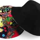 Sun Hat for Women Bucket Hat Cotton Reversible Summer Travel Beach Fishing Cap