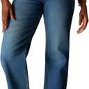 Flattering High-Waist Jeans for Women Stretchy Premium Denim, Slimming Straight & Wide-Leg Fit, Petite to Plus Sizes (Blue, L)