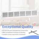 Howeall 30"W x 4"H [Duct Opening Size] Steel Return Air Grille, Air Return Vent Cover for Ceiling and Sidewall - HVAC Air Vent Covers - [Outer Dimensions: 31.75"W x 5.75"H]