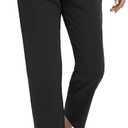 Libin Women's Golf Pants Stretchy Casual Travel Pant 7/8 Ankle Pants Athletic Sweatpants Dress Business Slacks with 4 Pockets, Large
