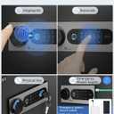DAYI Biometric Fingerprint Safe Box, 3.0 Cubic Feet Home Safes with Fireproof Bag, Digital Touchpad Security Safe for Money Cash Documents, Dual Alarm System - DF-60 Plus