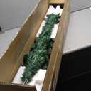 3-Pc Potted Artificial Christmas Tree Set with 3-4/5-ft Faux Slim Pencil Trees