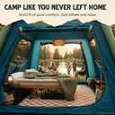 Oaktiv Inflatable Tents for Camping - CloudCamp 4-6 Person Blow Up Tent, Self Inflating Glamping Tent with Pump, 210D Oxford Waterproof, UV50+ Protection, 4-Season Air Tent for Adults, No Tarps Tent