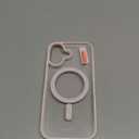 Oakxco for iPhone 17 Case Clear Magnetic Compatible with Magsafe, Cute Thin Slim Transparent Non-Yellowing TPU Bumper, Shockproof Hard Shell & Soft Silicone Mag Safe Phone Case for Women, Light Pink