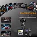 1080P Dual Dash Camera for Car Front and Inside Dashcam Car Security Video Recorder,170Wide Angle Vehicle Cam,WDR,G-Sensor,2 IPS Screen, Loop Recording, Night Vision (Dual Dash Cam Without Card)