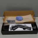 Leebein Electric Spin Scrubber, Cordless Cleaning Brush for Bathroom Shower Tub, IPX7 Waterproof Power Scrubber with 7 Brush Heads, Extendable Long Handle and 2 Speeds Scrubber for Bathtub Floor (Black)