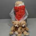 MaoGoLan Bulk Teddy Bear Baby Shower, 10 Packs Small Teddy Bear Stuffed Animals in Bulk,13.5" Small Stuffed Bears Plush for Wedding,Birthday,Christmas, Party Decorations