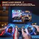 KDYGPDCT 2 Pack Wireless Controller for PS4,Remote Controller with 6-Axis Motion Sensor, Sensitive Touch Pad, Built-in Speaker & Headphone Jack, Compatible with PlayStation 4/Pro/Slim/PC