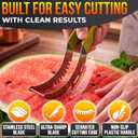 2 x 2-in-1 Watermelon Slicer Cutter Tool, Stainless Steel, Cubes and Slices
