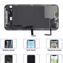 for iPhone 13 Pro Screen Replacement Kit with Earpiece Flex Cable Proximity Sensor 3D Touch LCD Screen Display Digitizer A2483 A2636 A2638 A2639 A2640 6.1 inch