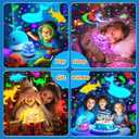 Staryou Sensory Lights Baby Sound Machine Night Light Projector Sensory Toys for Kids with Autism Toys for Boys 3-10 | 15 White Noise 3D Films 31 Colors Night Light for Kids, Fidget Toys for Kids