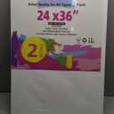 Stretched Canvas for Painting, 2Pack 24X36 Large Canvas for Painting, 12Oz Triple Primed 2/3" Profile Cotton Professional Artist Quality Blank Canvas Frame, Art Canvases for Oil,Acrylic Paint,Gouache