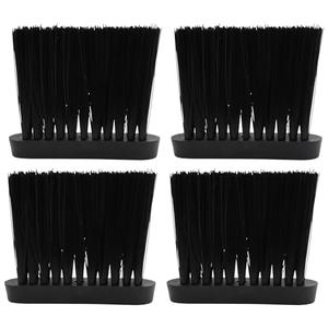 Vkinman 4Pcs Oblong Fireplace Brush with PP Hair Large PP Handle 3/8 Inch Fireplace Cleaning Brush Replacement Head for Fireplace Brush, Furniture Brushes, Car Dusting Brush Large