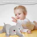 TOYSYM Weighted Stuffed Animals, Elephant Stuffed Animal with Weighted Beads, Cute Plush Toy Pillow Gifts for Adults Kids Boys Girls