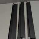 Peryiter 6 Pcs Front to Back Rails Lateral Drawer Hanging File Bar Black File Cabinet Rails Stainless Steel Cabinet Parts for Sides Letter Size Folders Storage Organizer, 15.76'' Long