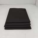 Black Polyurethane Foam Inserts for Cases, 4 Pcs 16 x 12 x 0.5 Inch, Cuttable Packing Padding for Tool Box, Camera, Crafts and Storage