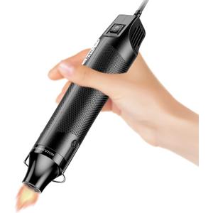 Heat Gun, Uptdae Version 110V 300W Mini Handheld Hot Air Gun with 6.6ft Cable, Portable Heat Gun For Crafting, Embossing, Shrink Wrapping PVC, Drying Paint, Clay, Rubber Stamp