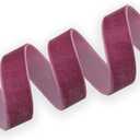 Dusty Rose Velvet Ribbon 5/8 Inch Single Face Nylon for Gift Wrapping, Hair Bows, Choker, Wedding Decorations, Cafts, Bouquet - 25 Yards