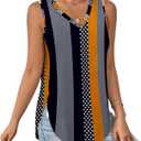 XIEERDUO Womens Tank Tops V Neck Eyelet Embroidery Casaul Sleeveless Shirts (S)