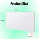 HDPE Sheet 1/4-12" x 24" High Density Polyethylene Sheets with Protective Film 1/4 Thick HDPE Plastic Sheet Board Solid Plastic Block for Flat Panel DIY Projects Machining Home (White)