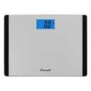 Escali Detecto D119 Low Profile Extra Wide Body Weight Bathroom Scale, Digital LCD Display, 440lb Capacity, 1 Count (Pack of 1), 16" L x 12" W x 1" H, Black and Grey