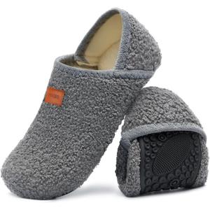 Tanamo House Slippers for Women Men Indoor Barefoot Slippers Socks Slip on House Shoes Cozy Comfy Slippers for Home Bedroom Travel Yoga (10.5-11.5 Women/9.5-10.5 Men, Dark Grey)