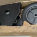 Brinly SAT2-40BH-P Tow Behind Spike Aerator with Transport Wheels, 40" - Hammered Black