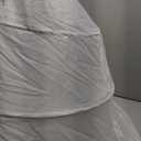 YULUOSHA Women Crinoline Petticoat 4 Hoop A-line Skirt Slips Floor Length Underskirt for Wedding Ball Gown Bridal Dress (waist:62-100cm)