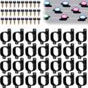 70 Sets Light Clips for Govee H706 H806 Mounting Clips with 140 Screws Compatible with Govee Pro Permanent Outdoor Lights Extension, Install Firmly (Black)