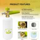 ESP Foam Cannon Snow Foam Lance Pressure Power Jet Washer Quick Release Adjustable Nozzle with 1 Liter Bottle Washing Mitts 1 Towel