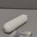 JISULIFE Handheld Fan with 4500 mAh Powerbank Max 37 Hours Runtime, Pocket Portable Battery Operated or USB Powered Folding Personal Fan, 3 Speeds, Gifts for Women Men Kids Gift for Festival-White