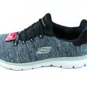 Skechers Women's Summits-Quick Getaway Sneaker (8.5, Black)