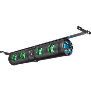Golf Cart Sound Bar Bluetooth with T bracket Included, RGB Lighting 28" Waterproof Golf Cart SoundBar, 8 Speaker HiFi 2.1HD Amplified Powersports Offroad, Compatible LED Sound System Marine