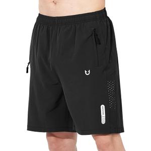 NORTHYARD Men's Athletic Running Shorts Gym Workout Shorts 7"/ 9"/ 5" Quick Dry Lightweight Sports Basketball Exercise Tennis (XX-Large, Black)
