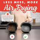 Gourmia Air Fryer Accessories Set - 3 Piece Silicone, Liner, Egg Bite Cooker, 7-Hole Cupcake Mold, BPA-Free, Nonstick, Heat Resistant 445F, Dishwasher Safe, Food Grade