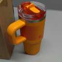 STANLEY Quencher ProTour Flip Straw Tumbler with Leakproof Lid 14 oz | Built-In Straw and Handle | Cup Holder Compatible for Travel | Insulated Stainless Steel Cup | BPA-Free | Goldenrod Fade