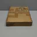 TEAMIX 26 inch White Triangle Monitor Stand Riser, Desktop Corner Shelf with Metal Leg Wood Computer Stand with Storage Laptop Riser Office Organization