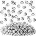 Hoolerry 200 Pcs Mirror Mini Disco Balls Ornament 1.2 Inch Mardi Gras Small Hanging Decorations Reflective Tiny Mirror Balls Ornaments for 70s 80s Disco Party, Birthday, Wedding(Silver)