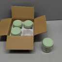 Overnight Oats Containers with Lids, 10oz Glass Jars with Lids 4 pcs, Light Green, Wide Mouth Mason jars for Salad, Yogurt, Snacks, Meal Prep