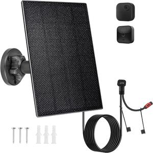 Solar Panel Charger for Blink Camera,3W Solar Kit Build-in 2600mAh Rechargeable Battery, IP66 Waterproof