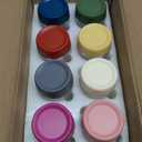 GLATABAM 4 OZ Salad Dressing Jar 8 Pack, Airtight Leakproof Bulk Small Glass Sauce Jar with Lids, Reusable for Lunch Box, Bento, Travel & Meal Prep(4 OZ-8Pack)