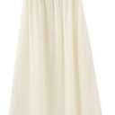 Women Contrast Sling Long Elegant Square Collar Sleeveless Backless High Waist Summer Sexy Loose Vestido Dress, Size:2X