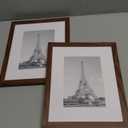 Upsimples 8x10 Picture Frame, Display Pictures 5x7 with Mat or 8 x 10 Without, Wall Hanging Photo Frames, Brown, 2 Pack, 5 x 7