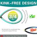 High Pressure Washer Hose 50 Feet 1/4 Inch, M22 Dual O-Ring Leak-Proof 3200 PSI Replacement Hose