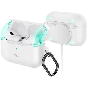 ESR for AirPods Pro 2nd Generation Case (HaloLock), Compatible with Airpods Pro Case 2nd/1st Gen (2023/2022/2019), Compatible with MagSafe, Magnetic Lid Lock, Full Drop Protection,White
