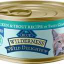 Blue Buffalo Wilderness Chicken & Trout Adult Wet Cat Food, 5.5 oz, 24 ct (EXP 06/08/28)