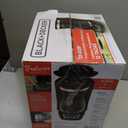 BLACK+DECKER 12-Cup Digital Coffee Maker, Programmable, Washable Basket Filter, Sneak-A-Cup, Auto Brew, Water Window, Keep Hot Plate, Black