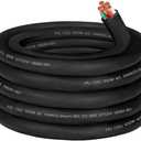 10/4 10AWG SOOW Portable Power Cable,600V 10 Gauge SOOW Electrical Cable-4 Conductor Extension Cord for Welder Machine,Generator,Portable Light,EV Car Charger,Motor Lead, Industrial Outdoor